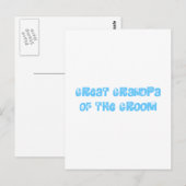 新郎素晴らしの祖父 ポストカード (正面/裏面)