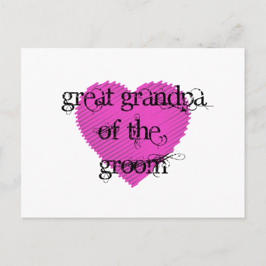 新郎素晴らしの祖父 ポストカード (正面)