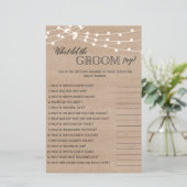 新郎素朴が何と言ったかブライダルシャワーゲーム (スタンド正面)