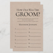 新郎素朴は何歳だった (正面/裏面)