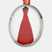 新郎結婚のドレスマザー・オブ・ザ・グルームオーナメント メタルオーナメント (左)