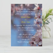 新郎結婚の両親の招きさくらんぼ 招待状 (スタンド正面)