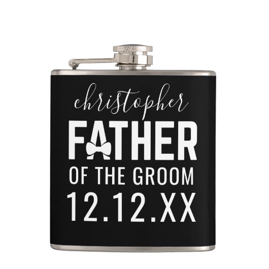 新郎結婚の父 フラスク (正面)