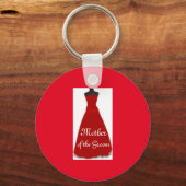 新郎結婚キーチェーンのドレスのお母さん キーホルダー (正面)