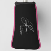 新郎結婚贈り物モノグラムの母クラシック子 ゴルフヘッドカバー (回転90)