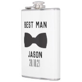 新郎花婿介添人ウェディングパーティギフトフラスコ フラスク (左)