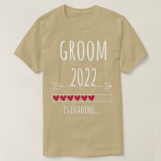 新郎2022結婚の婚約新郎Tシャツ Tシャツ (デザイン正面)