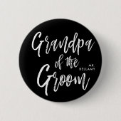 新郎|の原稿の婚礼の日の祖父 缶バッジ (正面)