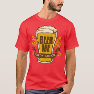 新郎 ウェディング バチェラーパーティー 面白い ビール 私は新郎 Tシャツ