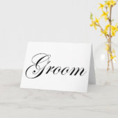新郎 カード (黄色い花)