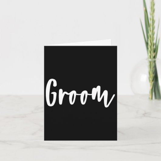 新郎 – バチュラーパーティ準備の結婚式の日1 カード (正面)