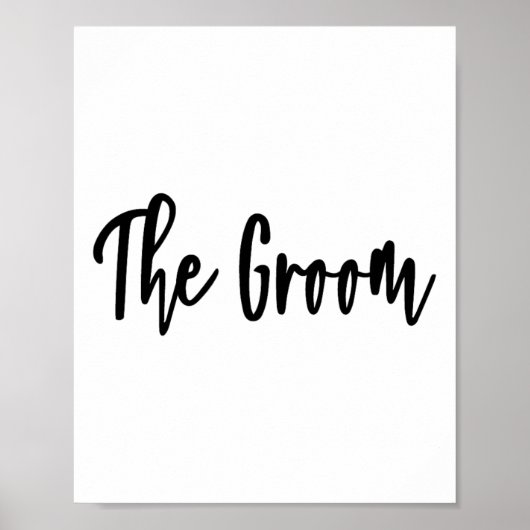 新郎 – バチュラーパーティ準備の結婚式の日 ポスター (正面)