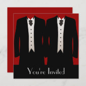 新郎 招待状 (正面/裏面)