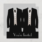 新郎 招待状 (正面/裏面)