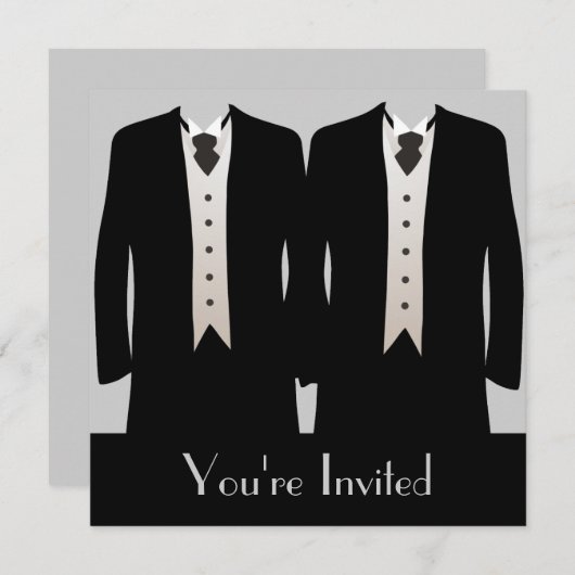 新郎 招待状 (正面/裏面)