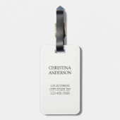 新郎・書道の母の旅 ラゲッジタグ (裏面縦)