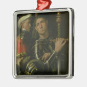 新郎(油)を持つ戦士 メタルオーナメント (左)