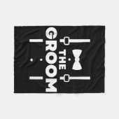 新郎、独身最後の夜 フリースブランケット (正面(横))