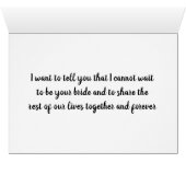 新郎****私は「US」が大好きです（結婚式の日のカード） (内部横(下))