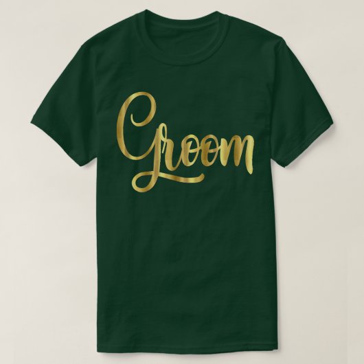 新郎  結婚式 披露宴 花嫁 スクリプト 独身 Tシャツ (デザイン正面)