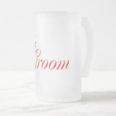 新郎(赤い) フロストグラスビールジョッキ (正面右)