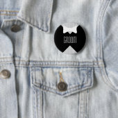 新郎Bowtieは及び縞で飾ります 缶バッジ (インサイチュ)