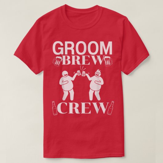 新郎Brewクルーgroomsmen独身チームGroomsmen Tシャツ (デザイン正面)