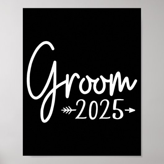 新郎Est。2025の結婚した結婚婚約取得 ポスター (正面)