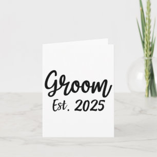 新郎Est。2025年メンズ結婚婚約パーティグロ カード