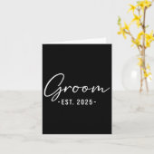 新郎Est。2025 Matching Getting Ready Bride Groom カード (黄色い花)