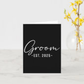 新郎Est。2025 Matching Getting Ready Bride Groom カード (黄色い花)