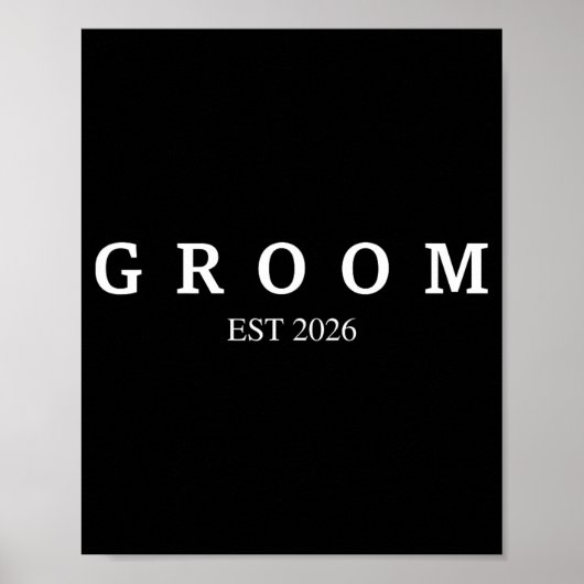 新郎Est。2026の結婚婚約 ポスター (正面)