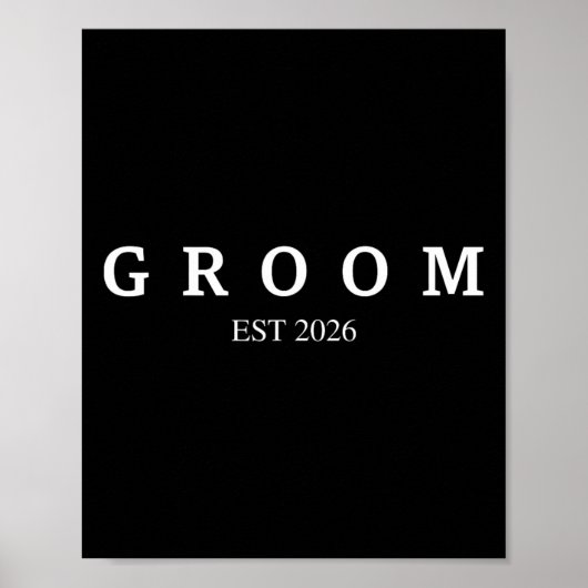 新郎Est。2026の結婚婚約 ポスター (正面)