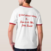 新郎Tシャツ Tシャツ (裏面)