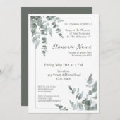 新配偶者ウェルカムデジタルダウンロードユーカリ 招待状 (正面/裏面)