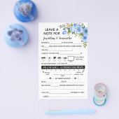 新離れ婚バイリンガルのカード結婚のメモ チラシ (シングル)