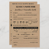 新離れ婚バイリンガルの素朴な人の注意結婚書 (正面/裏面)