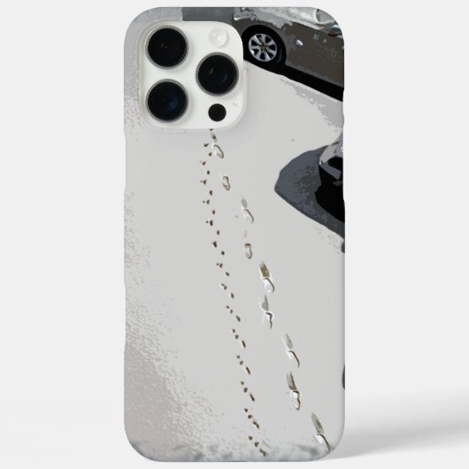 新雪に残る最初の足跡 Case-Mate iPhoneケース (裏面)