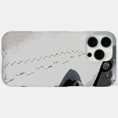 新雪に残る最初の足跡 Case-Mate iPhoneケース (裏面 (横))