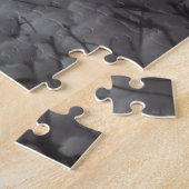 新雪の公園ベンチ ジグソーパズル (側面)