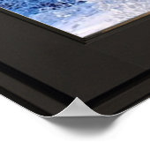 新雪の冬の景色 – 偽の窓の幻想 ポスター (角)