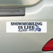 新雪の動き出す バンパーステッカー (車上)