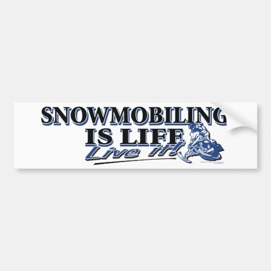 新雪の動き出す バンパーステッカー (正面)