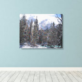 新雪オンラピッド稲妻 キャンバスプリント (インサイチュ (ウッドフロア))