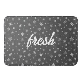 新雪深い バスマット