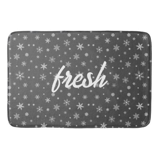 新雪深い バスマット (正面)