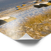 新雪素朴の後の納屋と干し草の葉3 フォトプリント            (角)