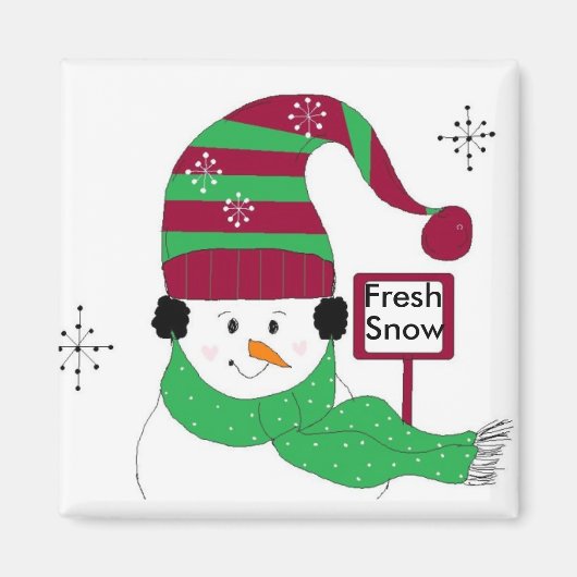 新雪 マグネット (正面)