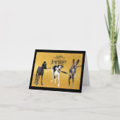 新静か年の挨拶疑問に思カードの素晴らしい踊り シーズンカード (正面)