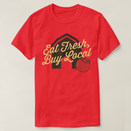 新食べしい地買域、ヴィンテージファーマーズマーケット Tシャツ (デザイン正面)